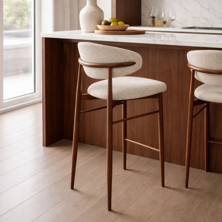 TABURETE ALTO ZOE BEIGE