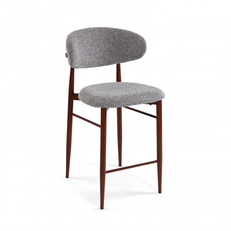 TABURETE ALTO ZOE GRIS