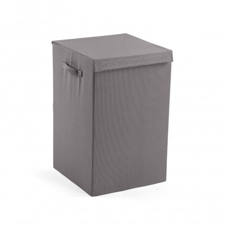 CESTO ROPA RECTANGULAR PLEGABLE GRIS CLARO
