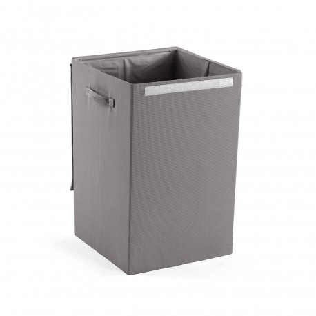 CESTO ROPA RECTANGULAR PLEGABLE GRIS CLARO