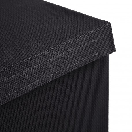 CESTO ROPA RECTANGULAR PLEGABLE GRIS OSCURO
