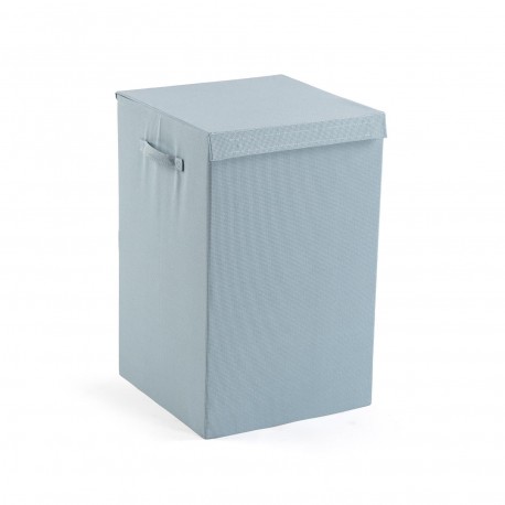 CESTO ROPA RECTANGULAR PLEGABLE AZUL