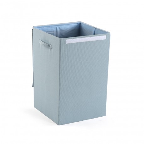 CESTO ROPA RECTANGULAR PLEGABLE AZUL