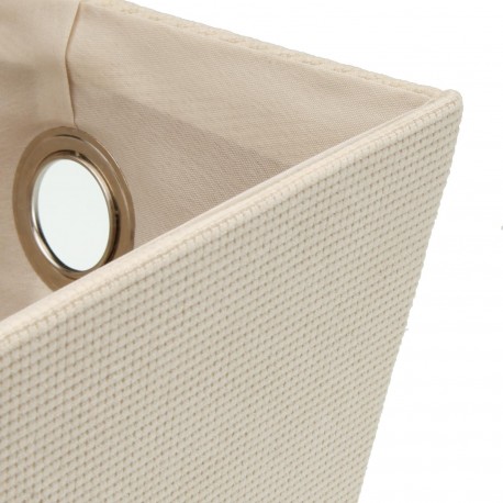 CESTA RECTANGULAR CREMA