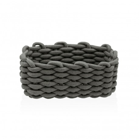 CESTA RECTANGULAR GRIS OSCURO
