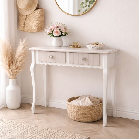 CONSOLA 2 CAJONES AMELIE 90 CM