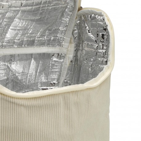 BOLSA TERMICA COZY DE PANA BLANCO