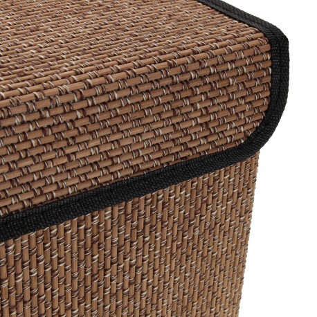 CESTO ROPA PLEGABLE RIBETE NEGRO