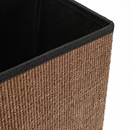 CESTA CUADRADA PLEGABLE NEGRA