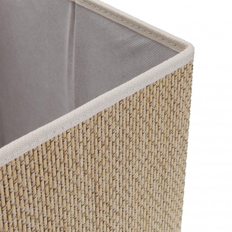 CESTA CUADRADA PLEGABLE BLANCA