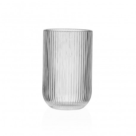 VASO RAYAS TRANSPARENTE 400ML