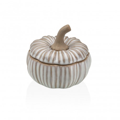 FIGURA CERAMICA CALABAZA BLANCA ALMACENABLE S