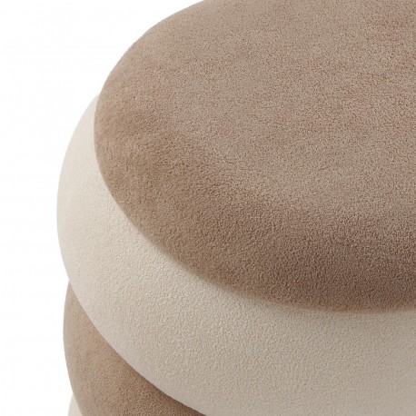 SET 2 PUFFS BEIGE