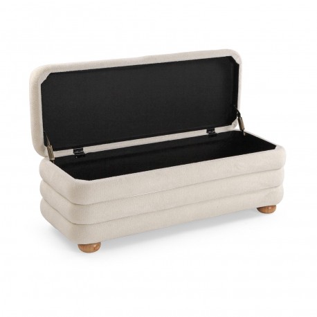 SET PIE DE CAMA Y 2 PUFFS GRIS