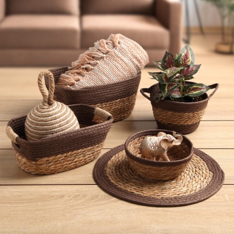 CESTA CON ASAS MARRON M