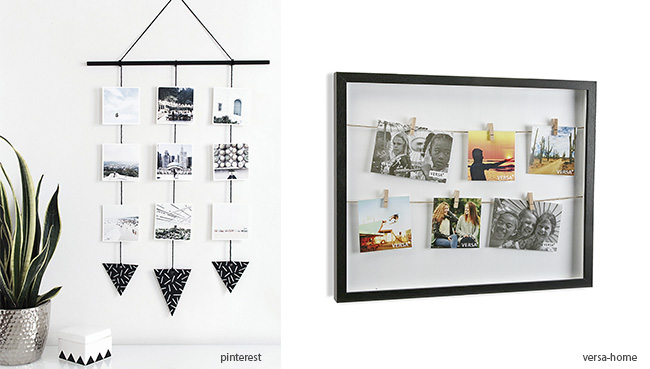 wooden frames with photos