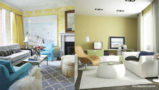 yellow color in living room